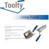 Toolty Stainless Steel Lining, Plastering Trowel - Set External and