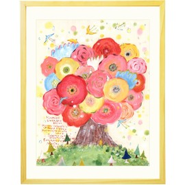Painting Interior Flower Painting "Blooming Days" (S Size Framed) Framed Cute Entrance Healing Room Wall Toilet Scandinavian Miscellaneous Goods Art Healing Small