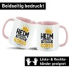 huuraa Kaffeetasse Heimwerker König Teebecher Rosa 330ml mit Motiv für