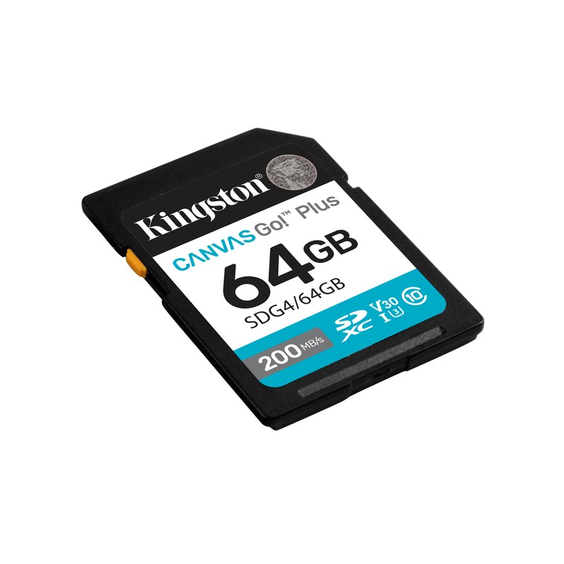 Kingston Canvas Go Plus SDXC memory card Gen4 200MB/s C10