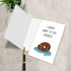 Leinessy Funny Coworker Leaving Card, Cute Donut Goodbye Card for