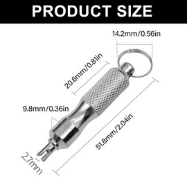 Trifletopia Portable valve core removal tool - stainless steel tyre valve removal tool - tyre valve tool - suitable for bikes, motorcycles, and cars