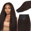 Lashey Seamless Clip in Hair Extensions Human Hair #2 Dark