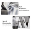 Ruelvth Grey Shower Curtain, Modern Abstract Black and Grey Striped