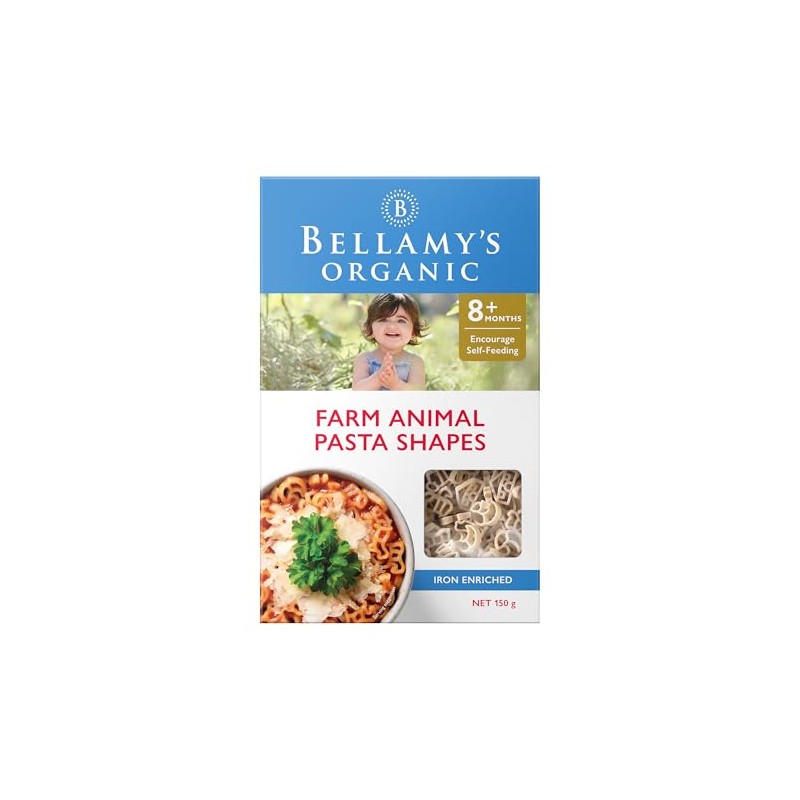 Bellamy's Organic Farm Animal Pasta Shapes