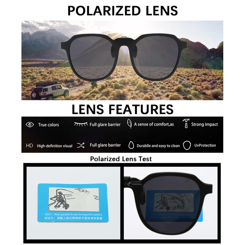 Long Keeper Polarised Sunglasses Clip Men Women Sunglasses Attachment for