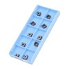 10Pcs Carbide Turning Blade Titanium Alloy High Temperature Resistance Rhombus