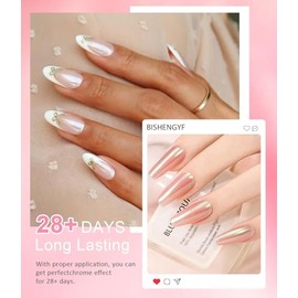 3 Pcs Polvo de Cromo para Uñas, Uñas Press On, Efecto Espejo Iridiscente, Pigmento Aurora Sirena, Kit de Purpurina para Uñas para Esmalte de Gel Decor
