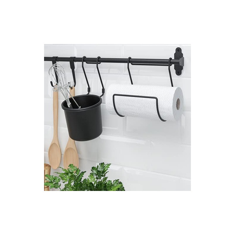 HULTARP Kitchen Roll Holder Black