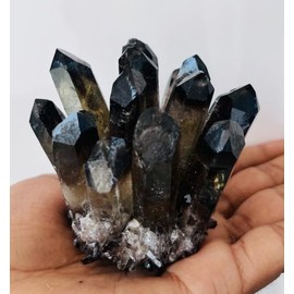 Smoky Quartz Crystal Cluster, Smoky Quartz Crystal geode, raw Gemstone,Quartz Crystal Cluster,Mineral Specimen,Crystal Gifts,Crystal Healing Mertaphysical Meditation Home Office Deor