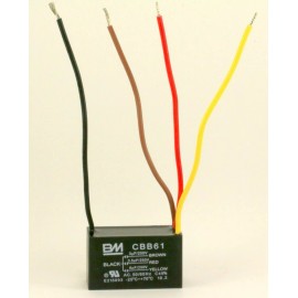 New Tech BM FAN CAPACITOR CBB61 3uf+3.5uf+6uf 4WIRE Our lowest Price with 1 year warranty