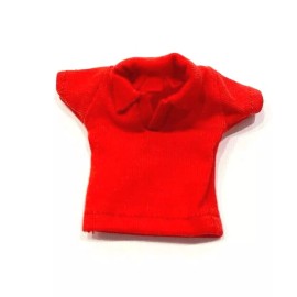 FIGLot SU-PL-S-RD: 1/12 Polo Shirt for 6" Mezco Nota ML Nota Slim Body - Red