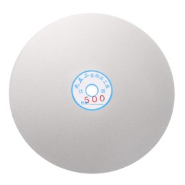 HARFINGTON Diamond Flat Lap Disc 8" x 1/2" Arbor 500 Grit Abrasive Diamond Coated Grinding Wheel for Grinding Sanding Lapping Polishing Ceramics, Glass, Stones, Gemstone