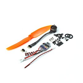 1S 3.7V Micro Brushless Motor MC1106-3800KV with ESC Power Combo Used for Fixed Wing Micro Indoor Airplane F3P Model Airplane (C1106-P2)