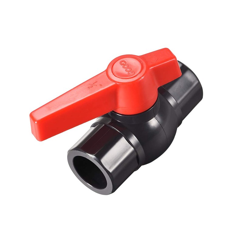 sourcing map Ball Valve, 1/2" Slip PVC Socket End Valve