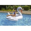 Poolmaster Jumbo Swimming Pool Float Rider, Swan, White Extra Large