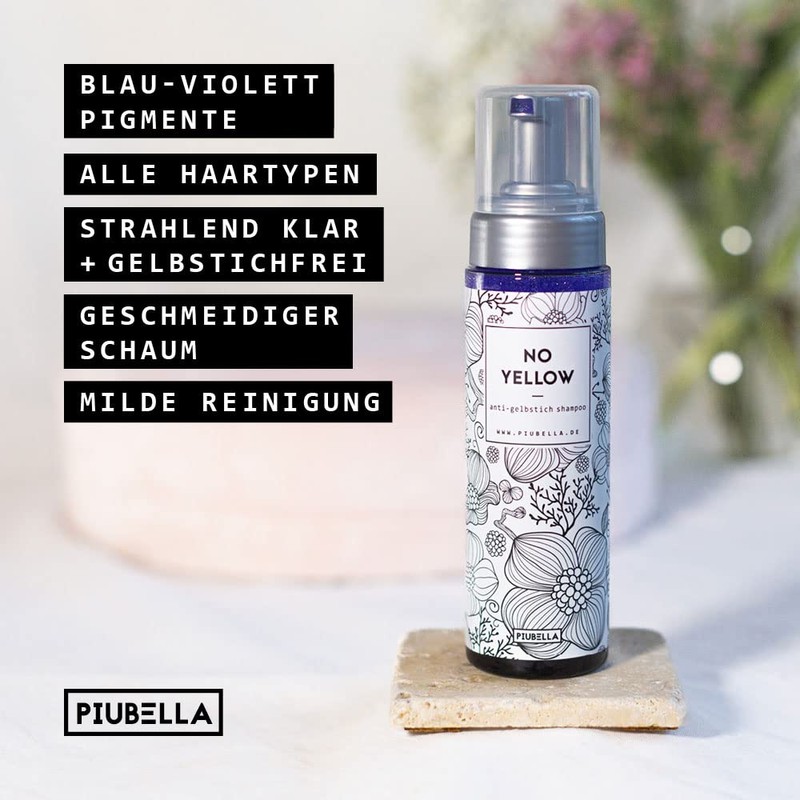 Piubella No Yellow Anti-Yellow Foam Shampoo 200 ml
