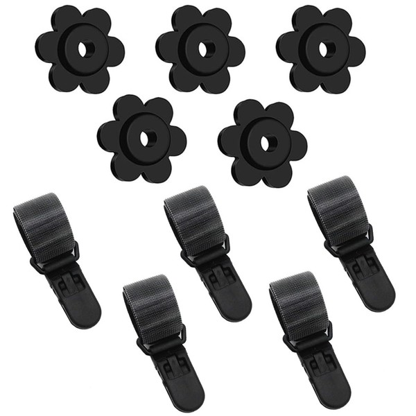 Ckoytals Ckoytals 10 PCS Garden Flag Rubber Stoppers and Tiger