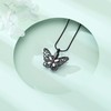 Butterfly Urn Necklace for Ashes Stainless Steel Keepsake Memorial Urn