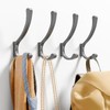 Hanging Coat Hooks Wall Mount,4PCS Large Coat Hanger Wall Hangers