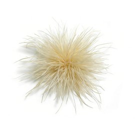Feather Flower Large Brooch Pin for Women Dainty Elegant Feather Oversized Floral Lapel Pins Corsage Brooches Wedding Party Dance Banquet Jewelry Accessories(apricot)