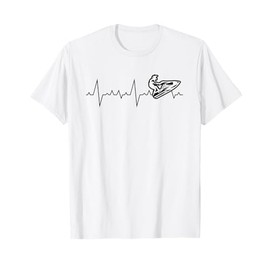 Jet Ski Heartbeat Stand Up Racing T-Shirt