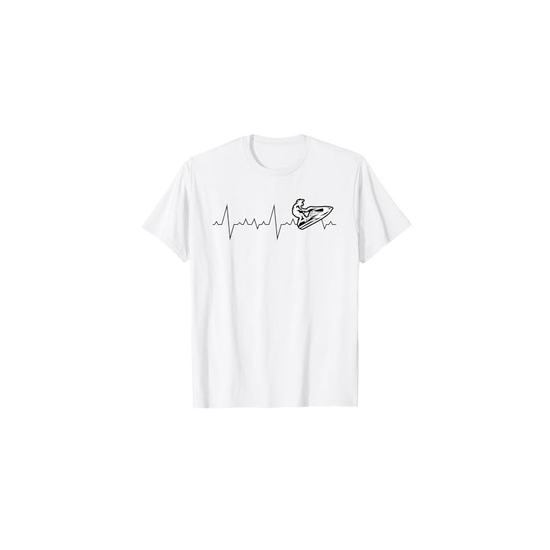 Jet Ski Heartbeat Stand Up Racing T-Shirt