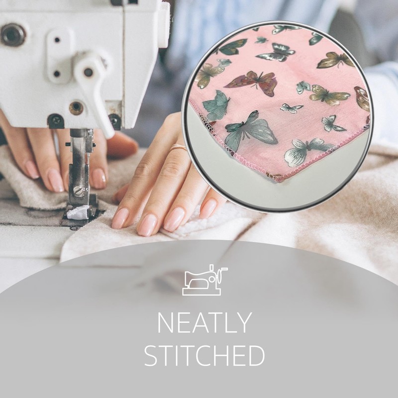 Basic Sense Butterfly chiffon Neck scarf, Peach Pink