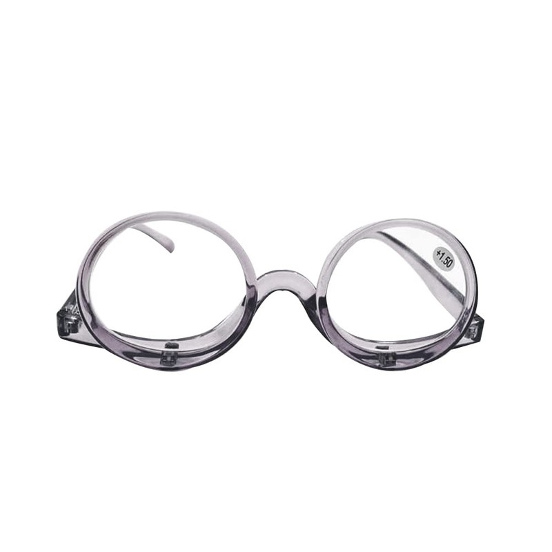 OREUDO 2 in 1 Makeup Glasses Visually Impaired Glasses Rotatable