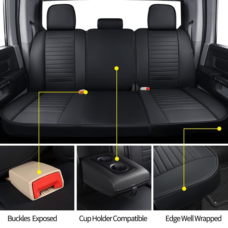 LUCKYMAN CLUB X02-BHX Rear-only Seat Covers for Selected 2011-2025 2026