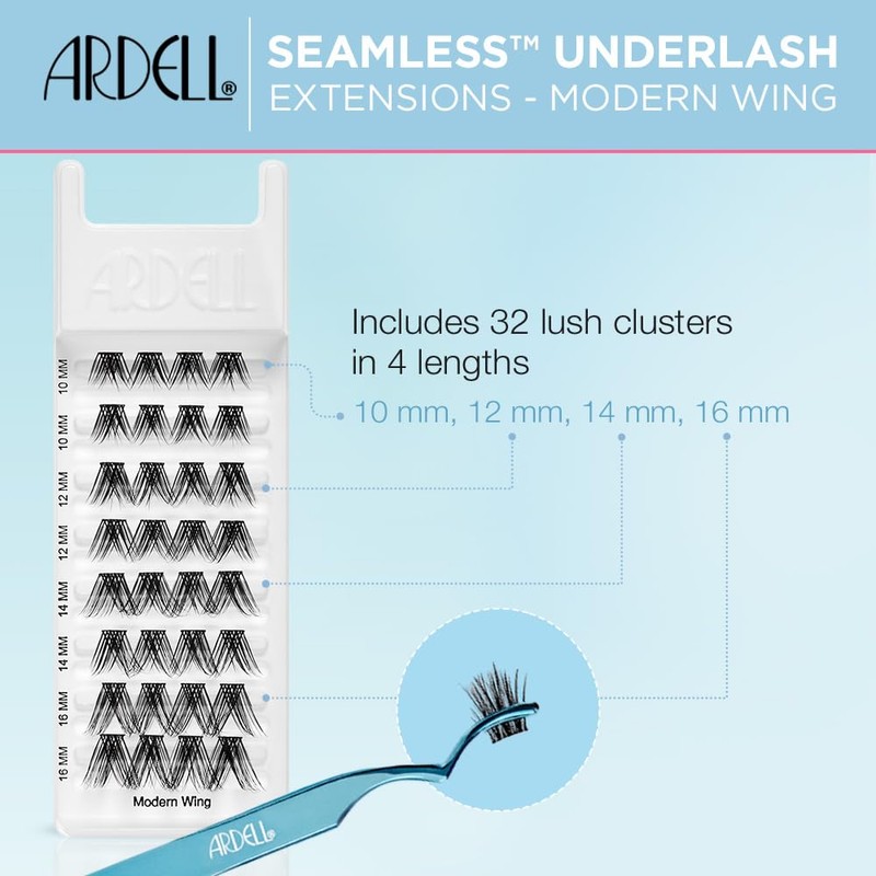 Ardell Seamless Underlash Extensions, DIY Lash Clusters, Eyelash Extension Kit,