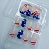 American Independence Day Star Press on Nails Short Length Square