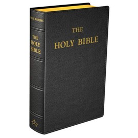 Douay-Rheims Bible (Large size) Flexible cover (Black Leather)