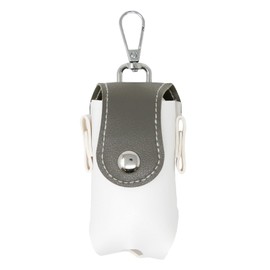 mitas TN-GFBC Golf Ball Holder, Compact, Lightweight, Includes Carabiner, Tea Case, Storage, Bi-Color, Magnetic, Ball Pouch, Cute, Competition, Round Supplies, Stylish, Golf Ball Storage, gray