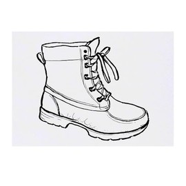 Large 'Work Boot' Temporary Tattoo (TO00075383)