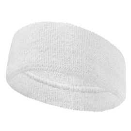 COUVER - Diadema de 3 pulgadas de ancho para uso deportivo, spa de moda, color blanco (1 pieza)