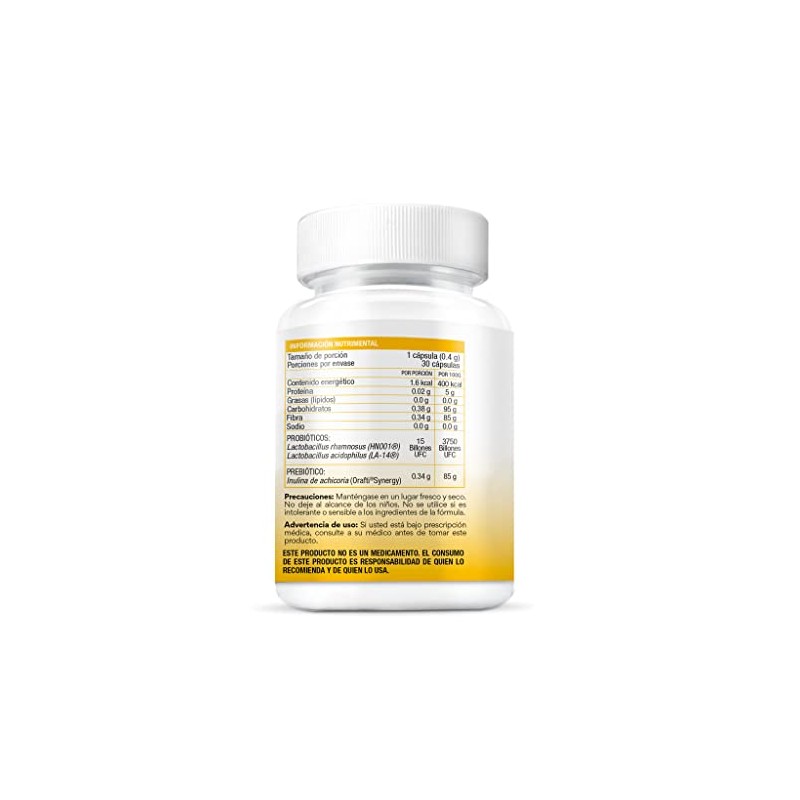 BIO B Probióticos Prenatal 15 Billones UFC Prebióticos 30 Cáps