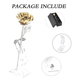 QGJNSGC Pink Flower Keepsake Urns for Human Ashes, Memorial Urn Locket, Long Stem Colourful Rose Flower Cremation Urns, Funeral Urn for Ashes, Adult Cremation Keepsake for Ashes