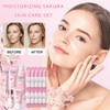 15Pcs Sakura Skin Care Set for Teenage Girls, Cherry Blossom