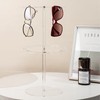 GoaePode 2-Tier Acrylic Sunglasses Holder - Transparent Glasses Organiser with