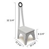 Heavy Duty Kitchen Step Stool with Handle, Besuerte Wooden Stool