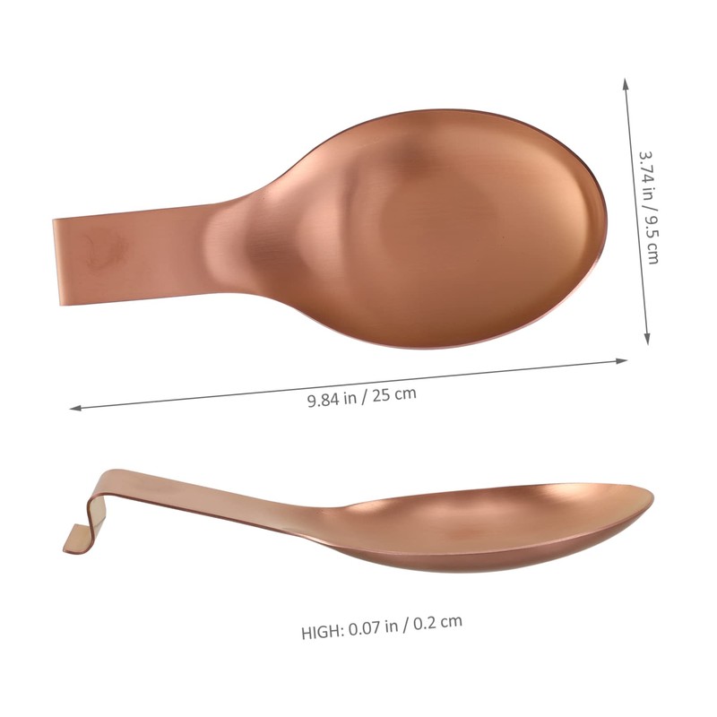 Garneck Rose Gold Kitchen Spoon Holder Soup Ladle Rest Easy