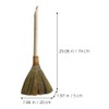 Alipis Straw Soft Broom Detachable Handle Hand Broom Rustic Farmhouse