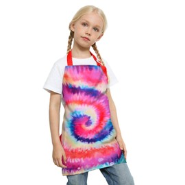 Aprons for Kids Girls Boys Artists Painting Aprons Unicorn Dinosaur Smock with Adjustable Neck Strap