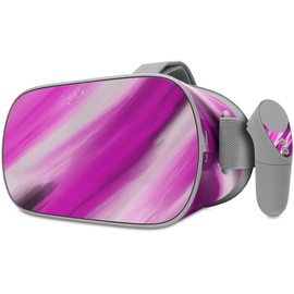 Decal Style Skin Wrap Compatible with Oculus Go Headset - Paint Blend Hot Pink (Oculus NOT Included)