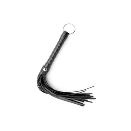 Hopzab 30cm Black Whip Crop Equestrian Riding Crops,Faux Leather Tassel Whips for Equestrian Show Practice Cosplay