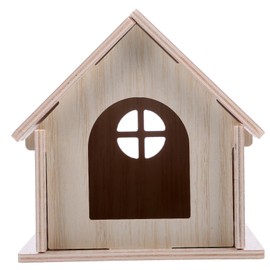 Totority Wear Resistant Wooden Hamster Hideout House Rat Cage Accessory for Small Pets Resting Playing Shelter Safe and Sturdy Wood Hideaway for Hamsters Guinea Pigs and Squirrels