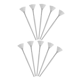PACKOVE 10Pcs Fan Shape Mask Applicator Brush for Facial Masks Makeup and Creams Soft Bristles for Gentle Application Ergonomic Handle for Easy Use for Salon and