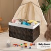 OIAHOMY Large Storage Basket with Lid, 42.3 Gallon (160L) Blanket