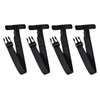 TANAX MOTOFIZZ Option Bag Fastening Belt Pack of 4 25 x 600mm Velcro Attachment Anti-Flapping MP-354 Black
